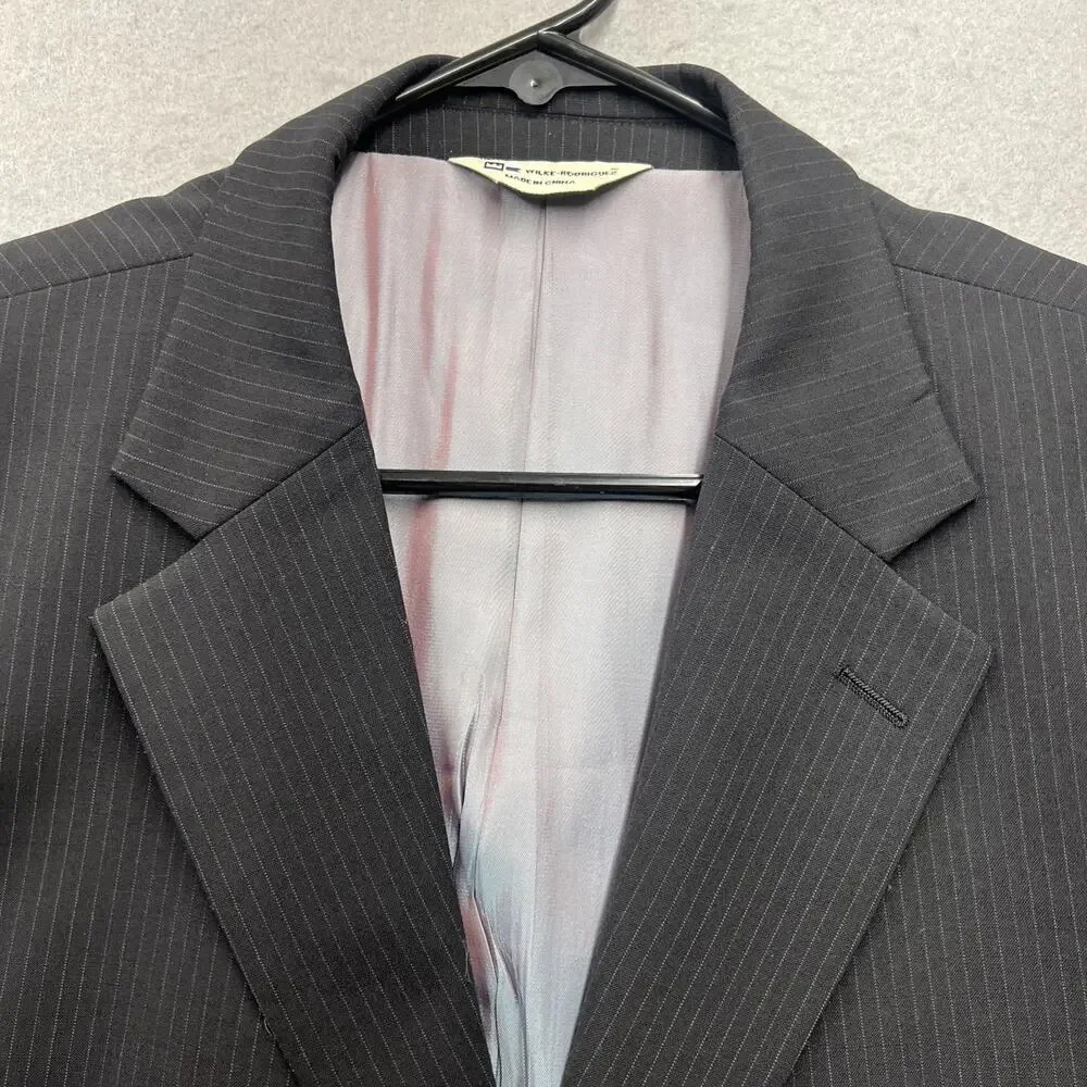 Wilke Rodriguez Blazer Men’s‎ 44R Gray Wool Sport Coat Reflective Lining